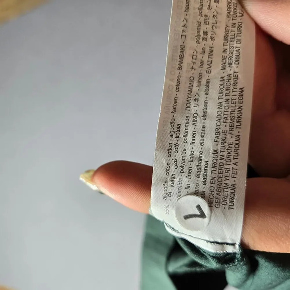 Zara Green High Neck Mini Dress - Picture 8 of 8